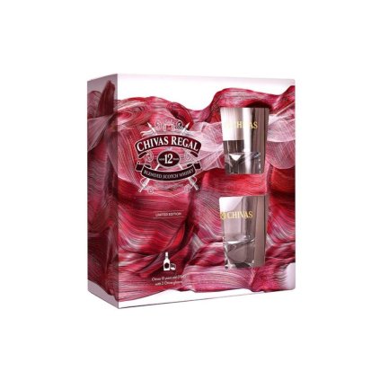 Chivas Regal 12yo + 2 skla 40% 0,7l