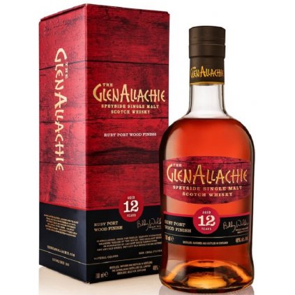 GlenAllachie 12yo Ruby Port Wood Finish