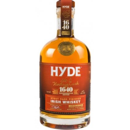 Hyde No.8 Heritage Cask Stout Cask Finished Irish Wiskey 43% 0,7l