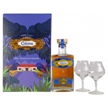 Coloma 8y + 2 skla 40% 0,7l