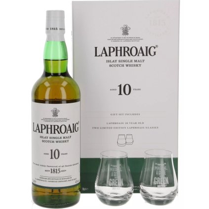 Laphroaig 10yo + 2 skla