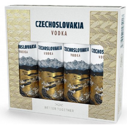 Czechoslovakia Vodka Mini Set 4x0,04l