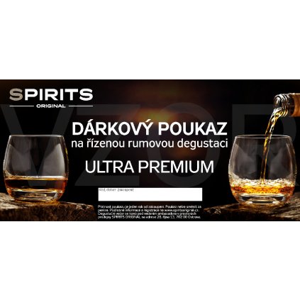 Dárkový poukaz na řízenou degustaci ULTRA PREMIUM