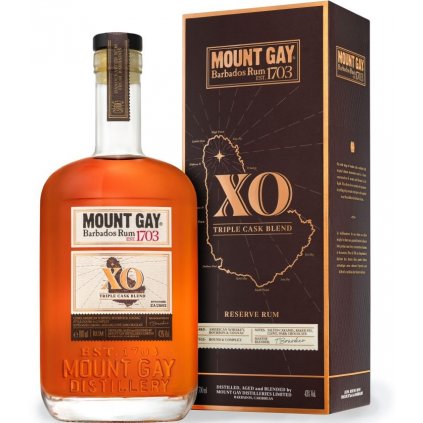 Mount Gay XO box 43% 0,7l