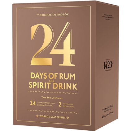 1423 – World Class Spirit 24 Days of Rum Rumový kalendář 2025 24 x 0,02 l