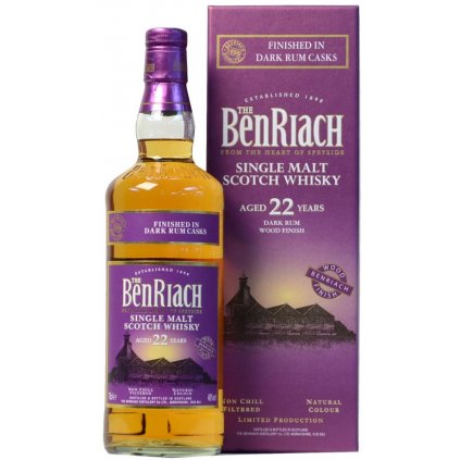 BenRiach 22y Dark Rum Cask 46% 0,7l
