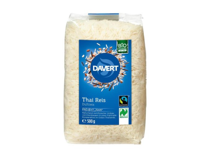BIO „thajská“ rýže dlouhozrnná Davert 500g