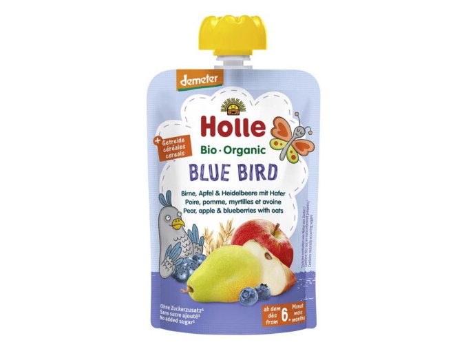 BIO příkrm ovocný s ovsem „Blue Bird“ 100g