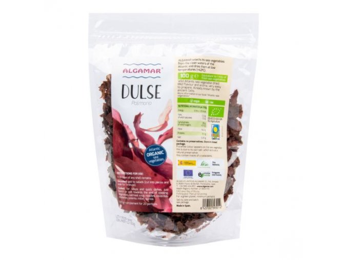 Mořské řasy Dulse 100 g BIO ALGAMAR