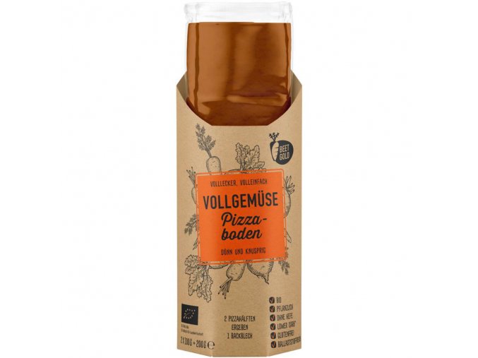 Vollgemüse Pizzaboden (4) 200g