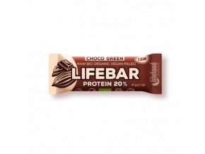 Lifebar Protein čokoládová se spirulinou BIO RAW