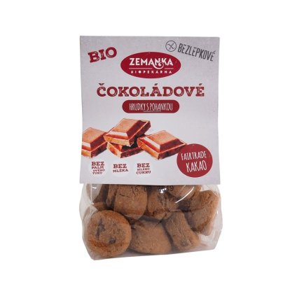 Bezlepkové čoko hrudky bio 100 g