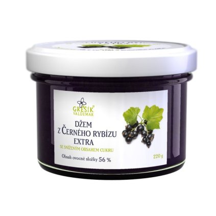 Džem z černého rybízu 220g