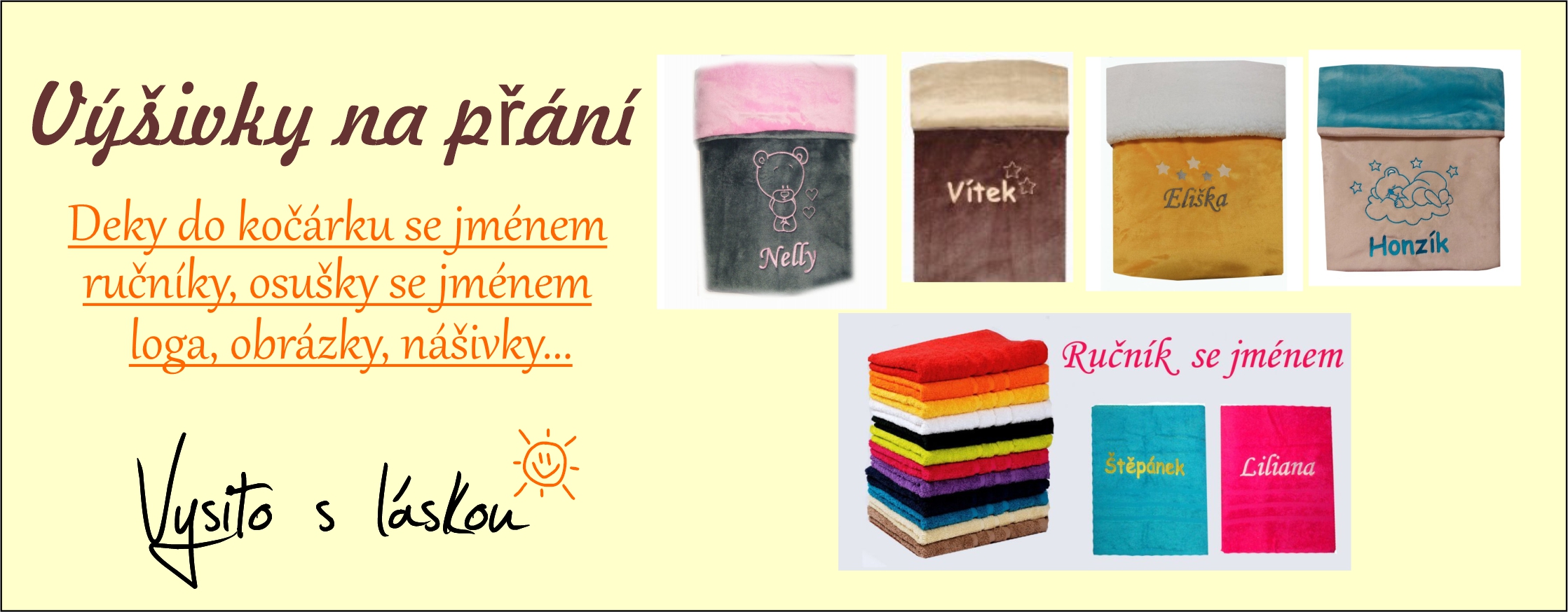 Výšivky na zakázku