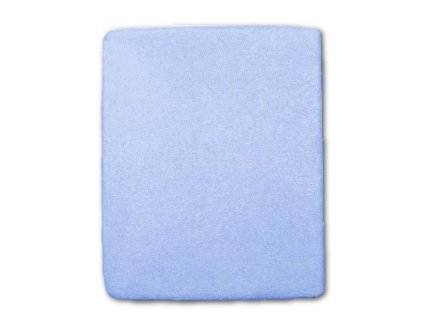Froté prostěradlo do postýlky - modré ,modrá