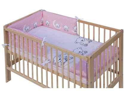 4110 2 povleceni do postylky 6dilne scarlett toro ruzova 90 x 120 cm