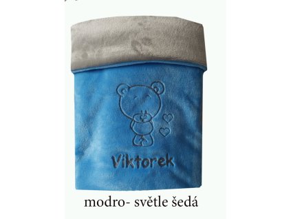 Dětská deka s výšivkou jména na přání