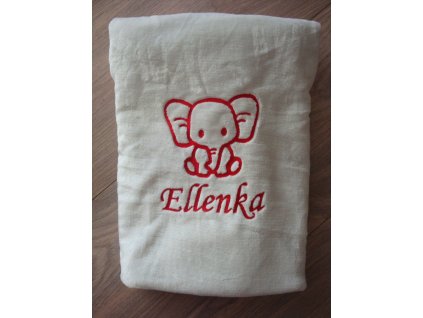 Deka s výšivkou obrázku a jména na přání - více barev