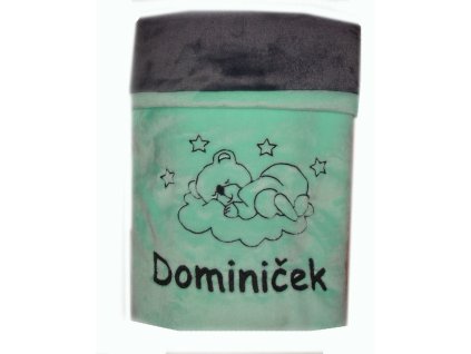 deka mentol tmave seda nit cerna Dominicek