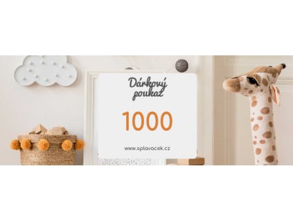 Dárkový kupon 1000 - Splavacek.cz