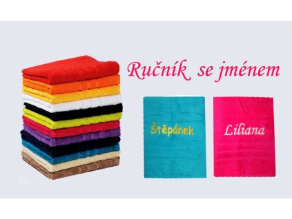 Comfort ručník se jménem na přání - více barev