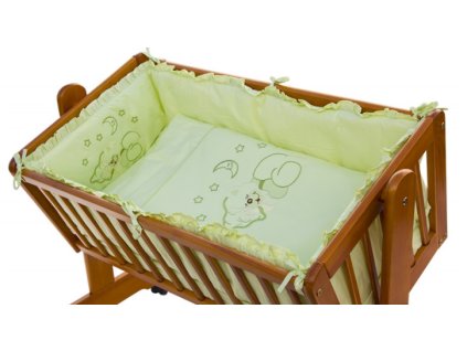 1741 6dilna souprava do kolebky scarlett mesicek zelena