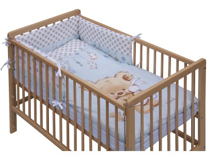 3080 2 povleceni do postylky 6dilne scarlett grisi modra 90 x 120 cm