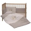 Souprava do postýlky 6dílná - Scarlett Měsíček - béžová 100 x 135 cm