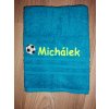 Ručník se jménem na přání,výšivka - modrá