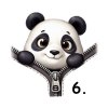 potisk Panda zip