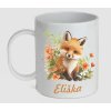 plastový hrnek liška do školky jméno Eliška přání