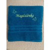 osuška modrá 140x70 cm Magdalénka jméno