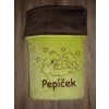 Dětská deka s medvídkem na mráčku -  jméno na přání