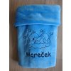 Dětská deka s medvídkem na mráčku -  jméno na přání