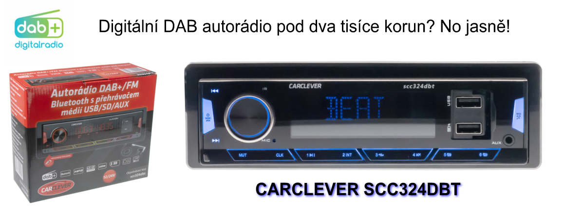 Digitální DAB autorádio pod 2000 korun