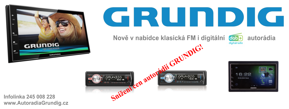 Snížení cen autorádií Grundig