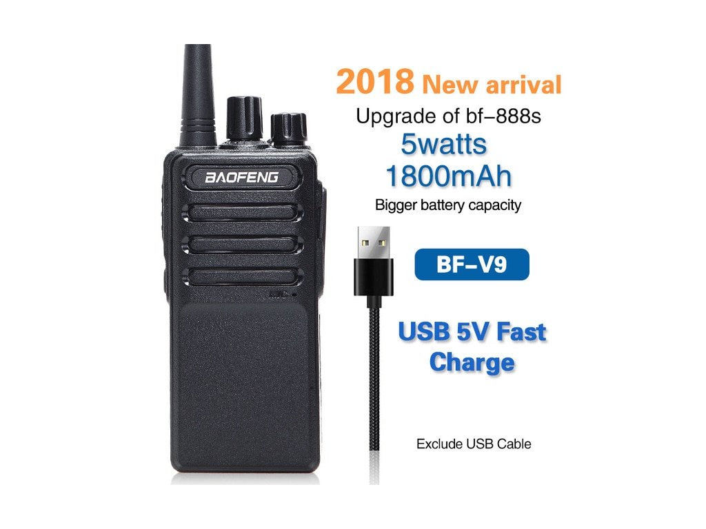 BAOFENG BF-V9 UHF 16 kanálů 5W USB