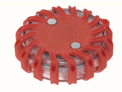 Výstražné LED světlo červené 16 LED diod magnetické