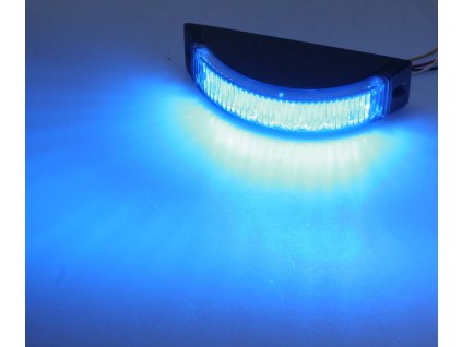 KF188 výstražné LED světlo modré 8x1 W, 180°, 12-24 V