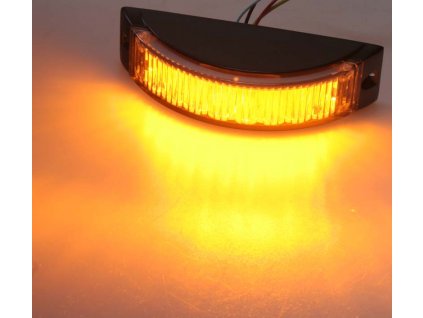 KF188 výstražné LED světlo oranžové 8x1 W, 180°, 12-24 V