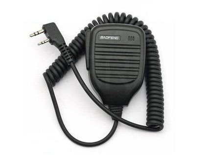 KMC externí mikrofon pro BAOFENG UV-5R / UV-5RA / UV-5RB / UV-5RD / UV-5RE bulk