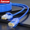 AMPCOM ethernet patch kabel UTP RJ45 oranžový Cat6a 10Gbps Ultra Slim, pozlacené konektory
