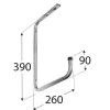 HSP260 trubkový hák k upevnění na stropě