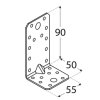 KP3 úhelník s prolisem 90x50x55 mm