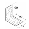 KPL11 úhelník s prolisem 90x90x65 mm