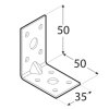 KPL5 úhelník s prolisem 50x50x35 mm