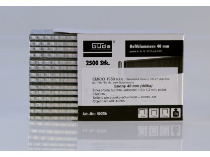 Spony Güde Kombi-set, délka 40 mm, 2.500 ks