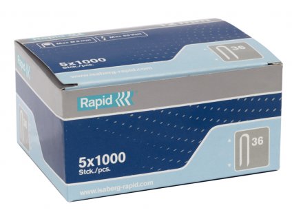 Spony do sponkovačky Rapid 36, délka 14 mm, 5000 ks bílé