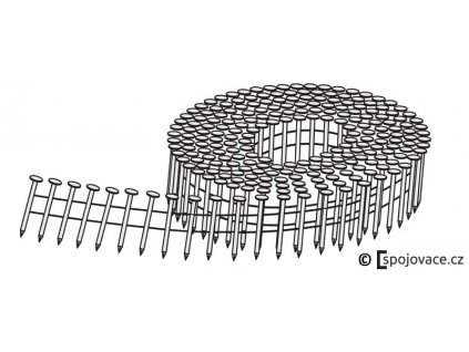 Hladké hřebíky typ FAC ve svitku (2,5), délka 64 mm