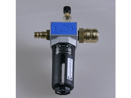 Olejovač (hmlový primazávač) pre pneumatické náradie s rýchlospojkou a vsuvkou, Spojovače